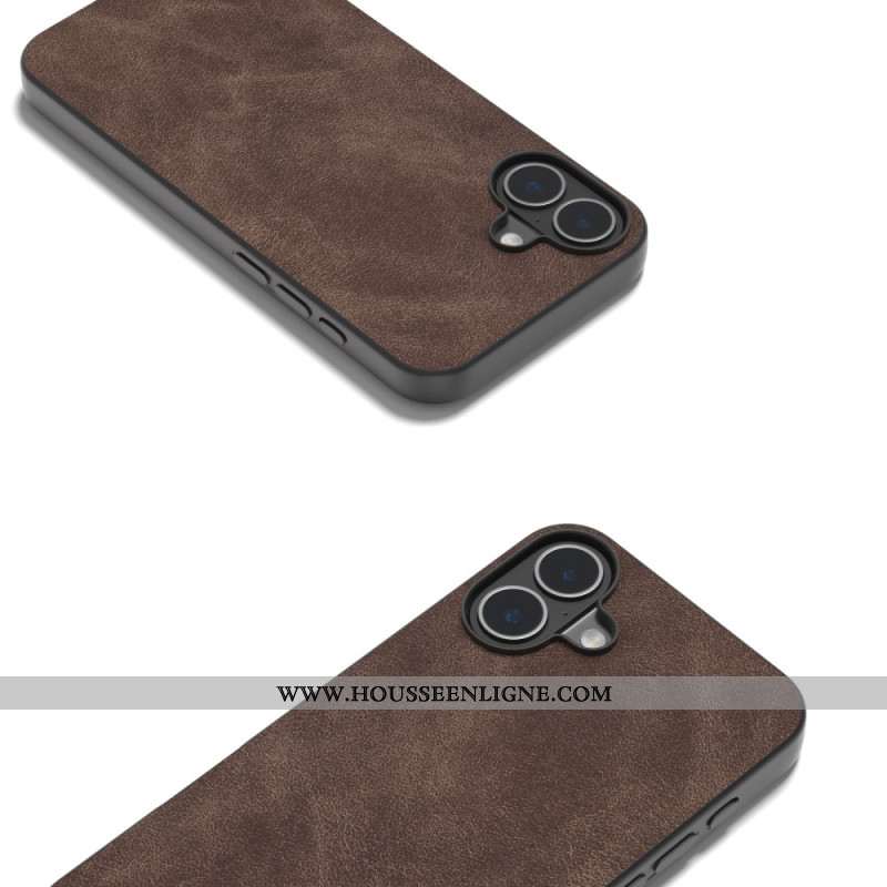 Coque iPhone 16 Plus Style Cuir