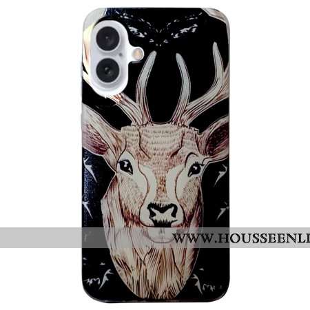 Coque iPhone 16 Plus Tête de Cerf