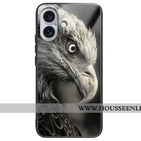 Coque iPhone 16 Plus Verre Trempé Aigle Imprimé