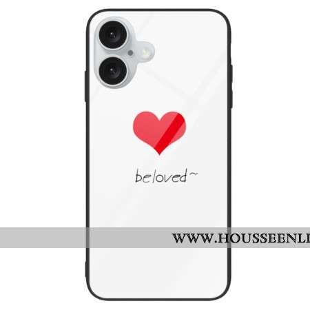 Coque iPhone 16 Plus Verre Trempé Beloved