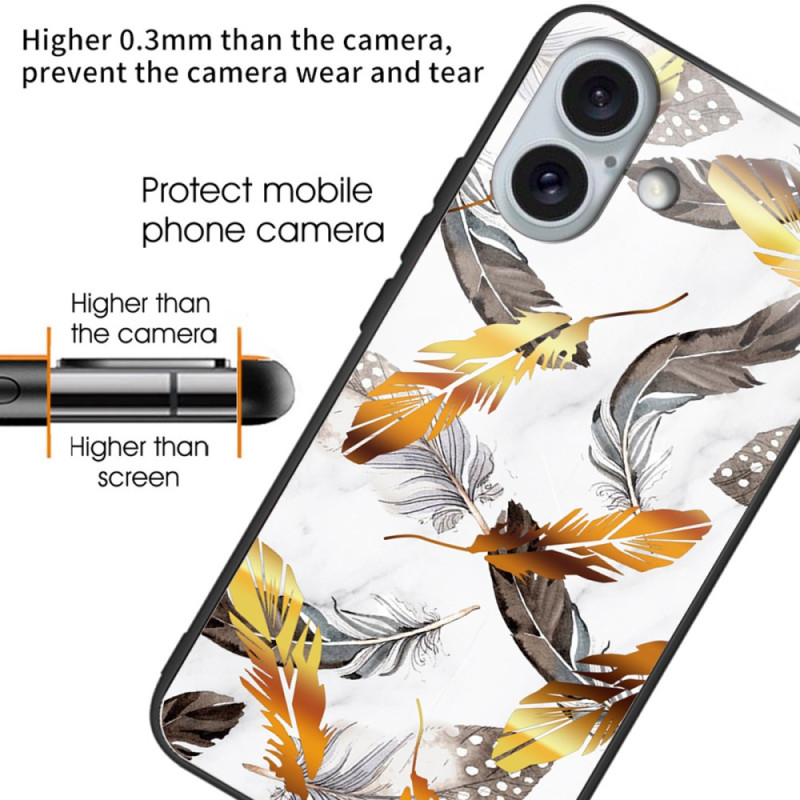 Coque iPhone 16 Plus Verre Trempé Différents Motifs