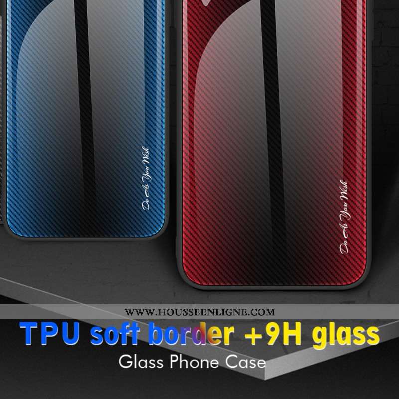 Coque iPhone 16 Plus Verre Trempé Fibre Carbone