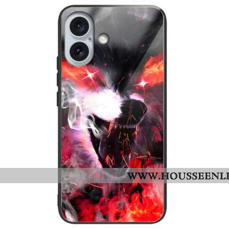 Coque iPhone 16 Plus Verre Trempé Loup Féroce