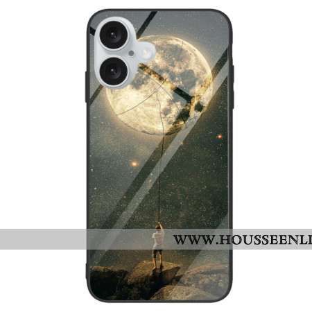 Coque iPhone 16 Plus Verre Trempé Lune