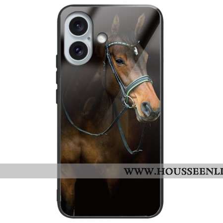 Coque iPhone 16 Plus Verre Trempé Superbe Cheval