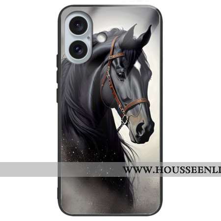 Coque iPhone 16 Plus Verre trempé Cheval