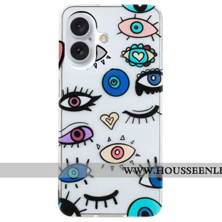 Coque iPhone 16 Plus Yeux