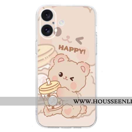 Coque iPhone 16 PlusHappy Bear