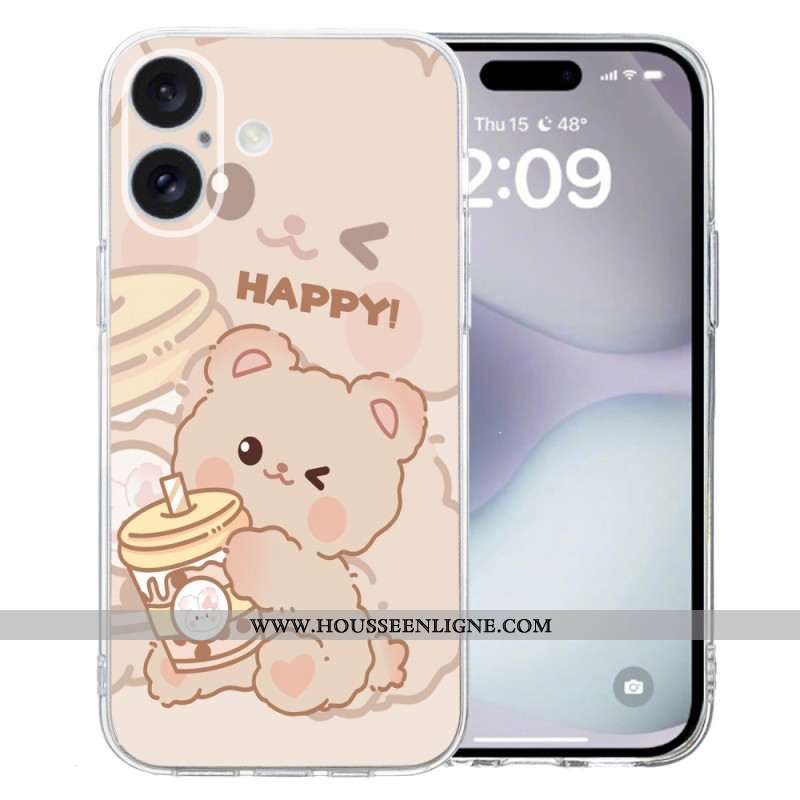 Coque iPhone 16 PlusHappy Bear