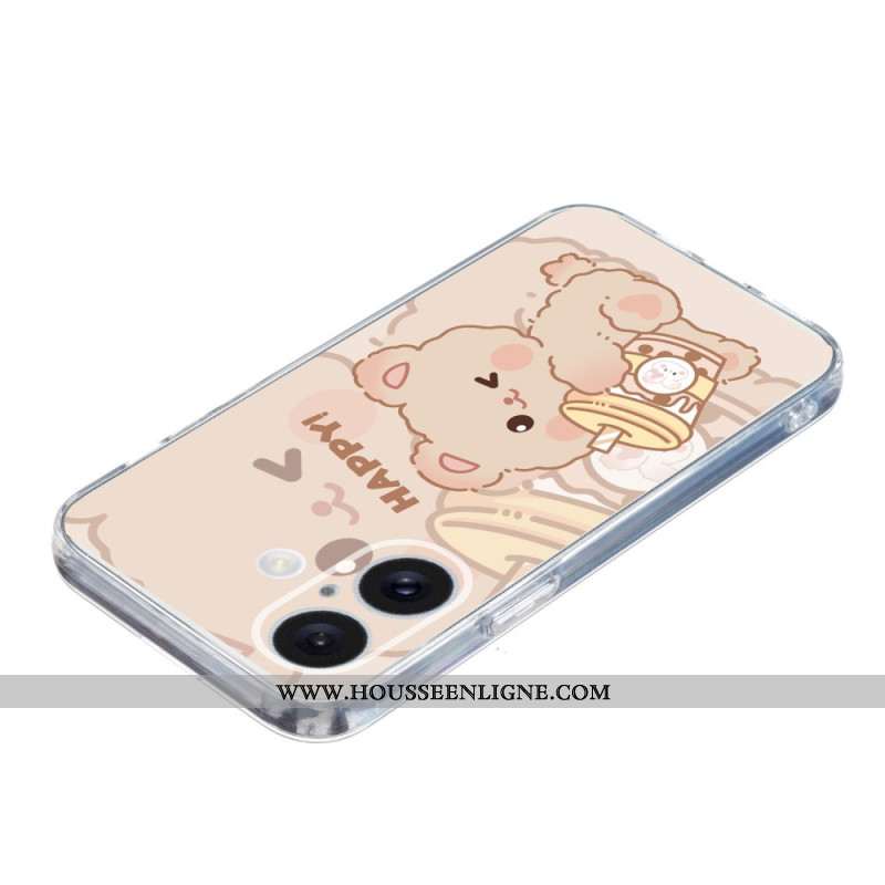 Coque iPhone 16 PlusHappy Bear