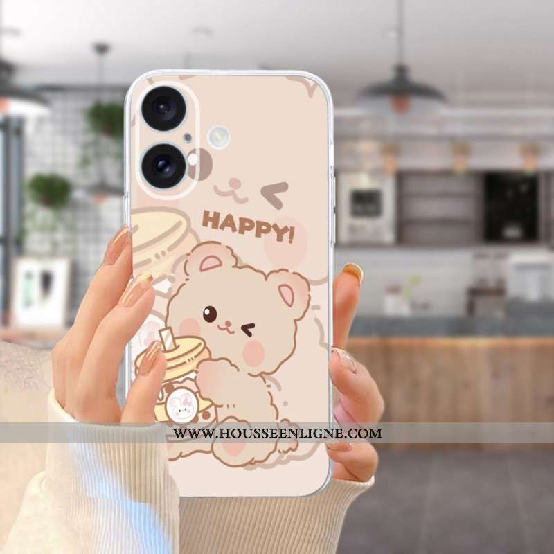 Coque iPhone 16 PlusHappy Bear