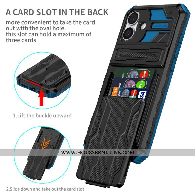 Coque iPhone 16 Porte-Cartes Intégré