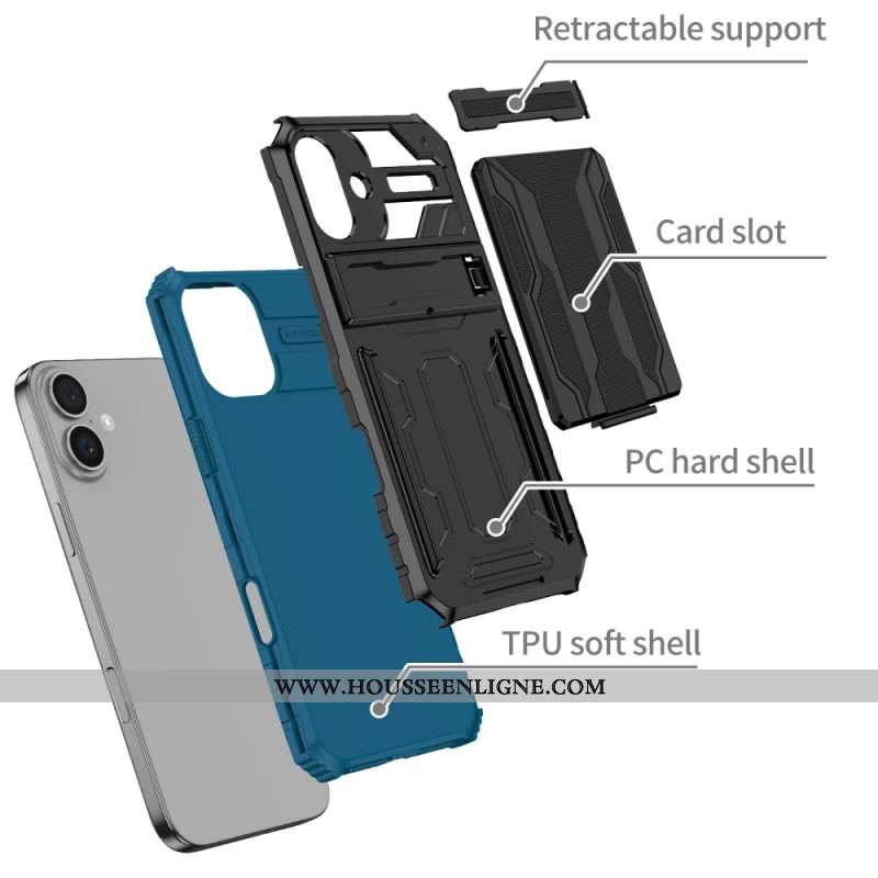 Coque iPhone 16 Porte-Cartes Intégré