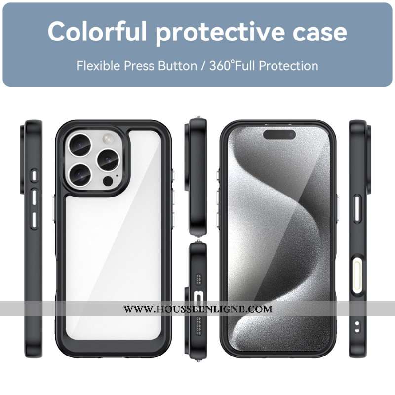 Coque iPhone 16 Pro Acrylique et Silicone