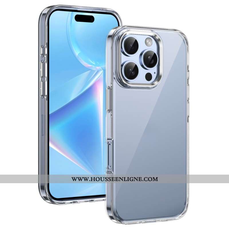 Coque iPhone 16 Pro Cadre Objectif Effet Métal