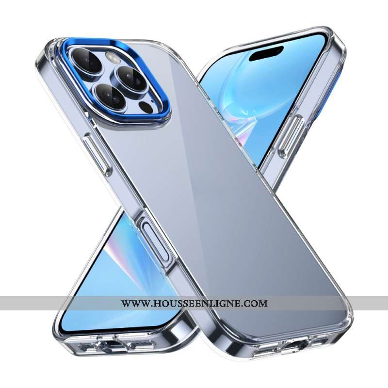 Coque iPhone 16 Pro Cadre Objectif Effet Métal