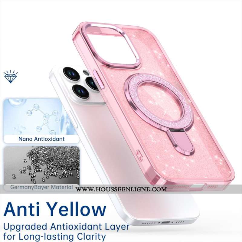 Coque iPhone 16 Pro Design Pailleté Compatible MagSafe