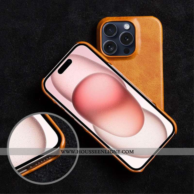 Coque iPhone 16 Pro Effet Cuir