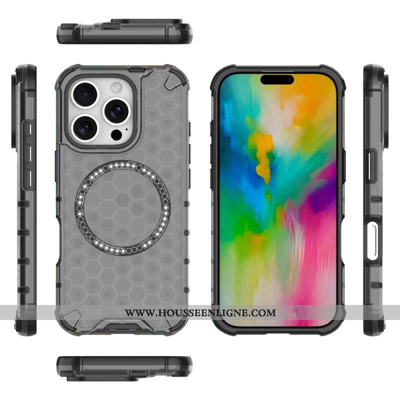 Coque iPhone 16 Pro Magnétique Nid d'Abeille