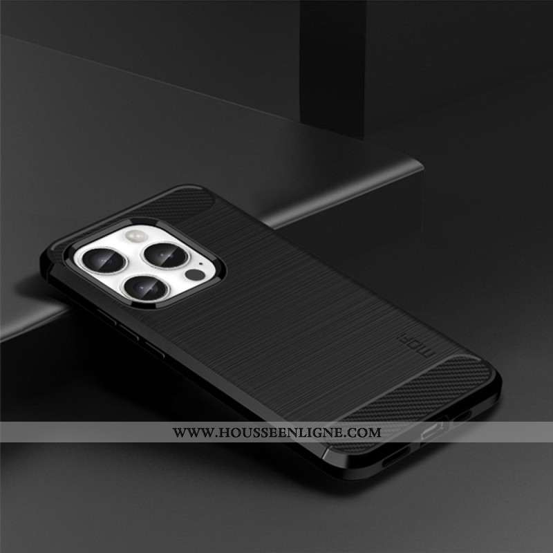 Coque iPhone 16 Pro Max Fibre Carbone Brossée MOFI