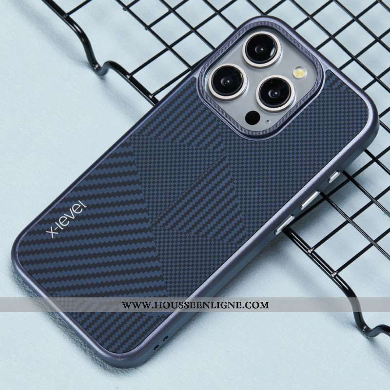 Coque iPhone 16 Pro Max Fibre Carbone X-LEVEL