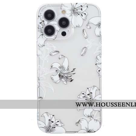 Coque iPhone 16 Pro Max Fleurs Blanches