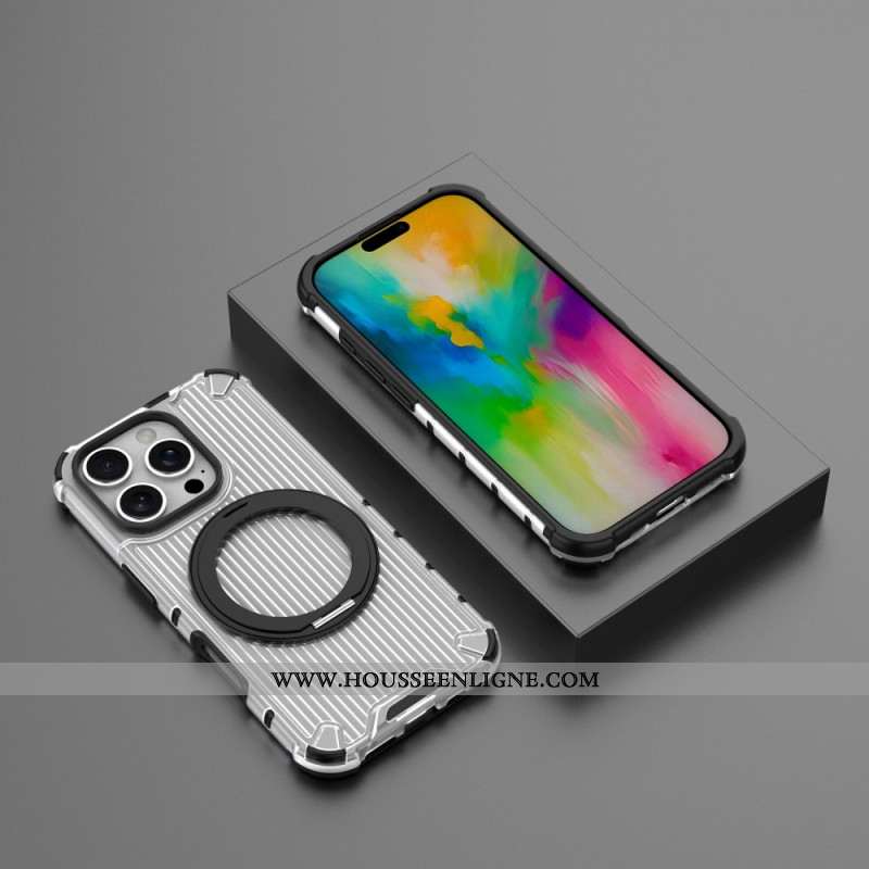 Coque iPhone 16 Pro Max Magnétique Support Rotatif