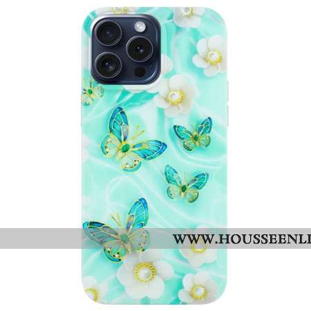 Coque iPhone 16 Pro Max Papillons Verts