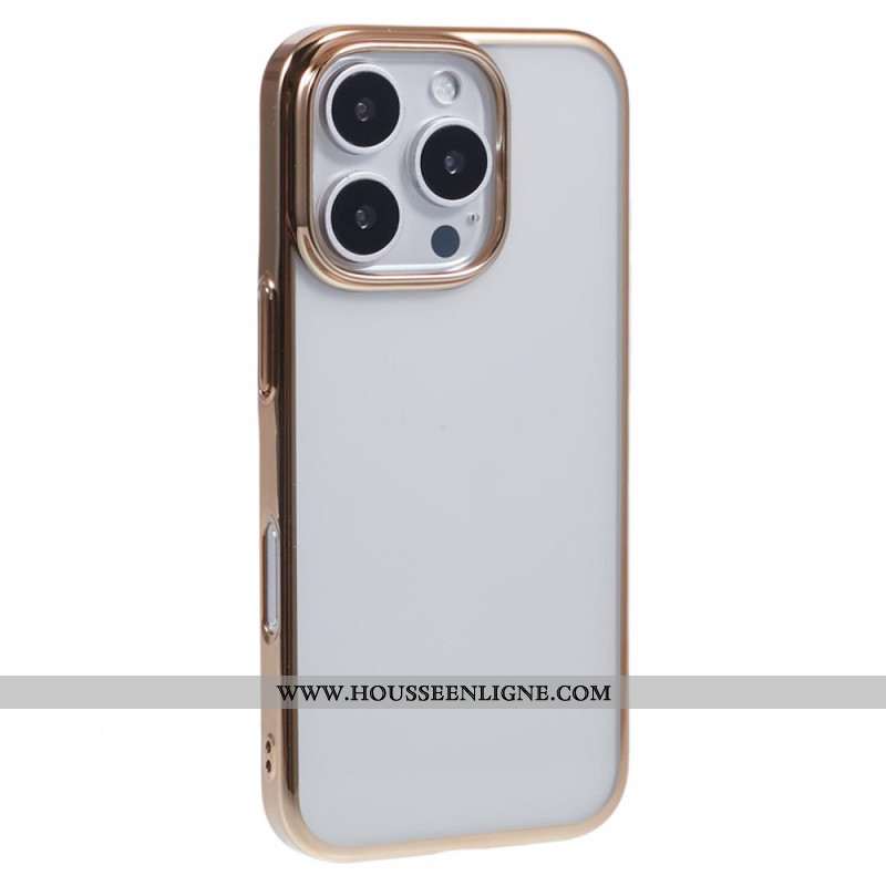 Coque iPhone 16 Pro Max Rebord Effet Métal X-LEVEL