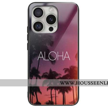 Coque iPhone 16 Pro Max Verre Trempé ALOHA