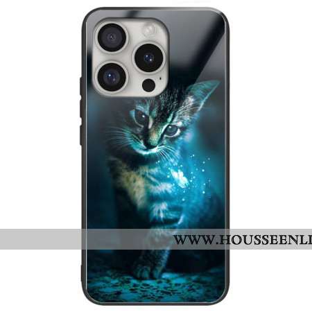 Coque iPhone 16 Pro Max Verre Trempé Chat