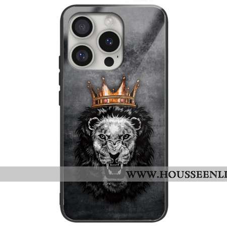 Coque iPhone 16 Pro Max Verre Trempé Lion Couronné