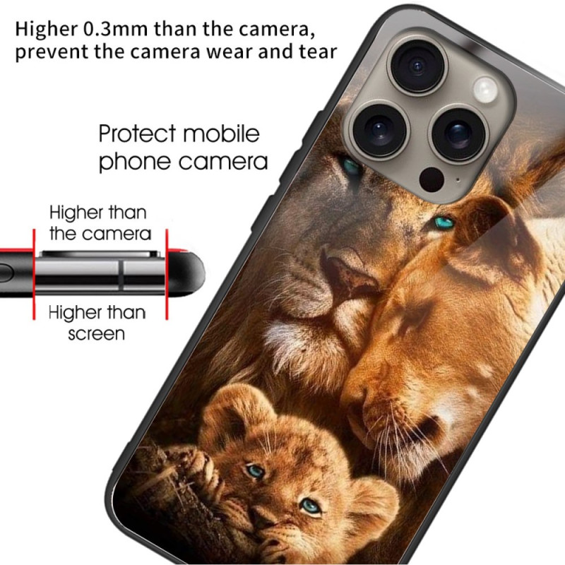 Coque iPhone 16 Pro Max Verre Trempé Lions