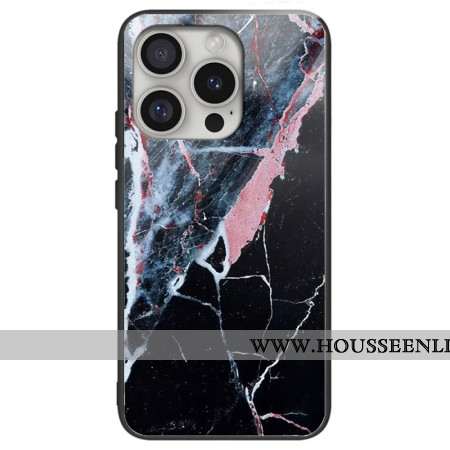 Coque iPhone 16 Pro Max Verre Trempé Marbre Noir