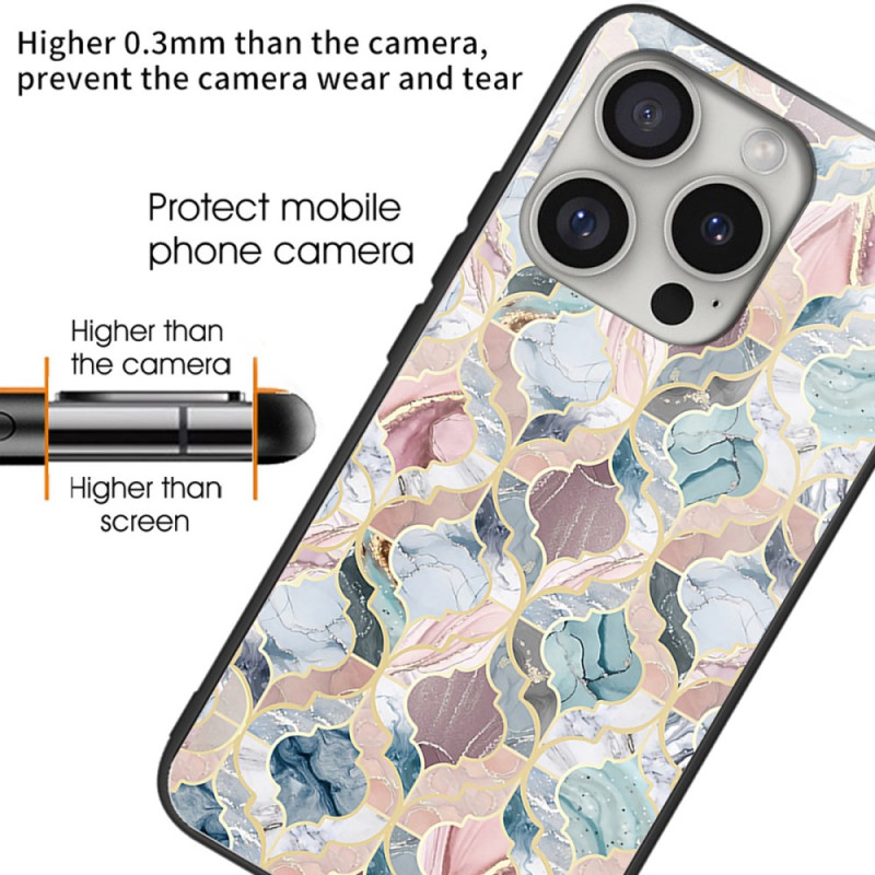 Coque iPhone 16 Pro Max Verre Trempé Motif Imprimé