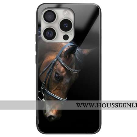 Coque iPhone 16 Pro Max Verre Trempé Tête de Cheval