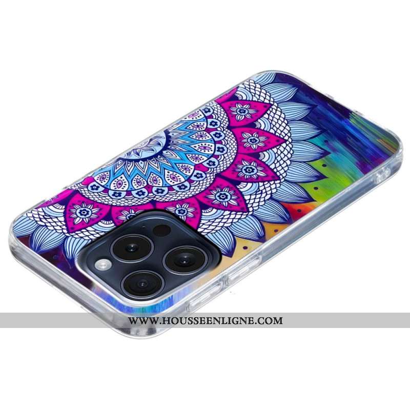 Coque iPhone 16 Pro Motif Mandala