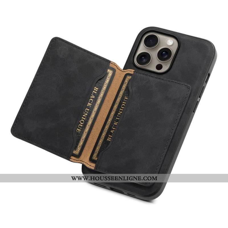 Coque iPhone 16 Pro Porte-Cartes Magnétique Détachable