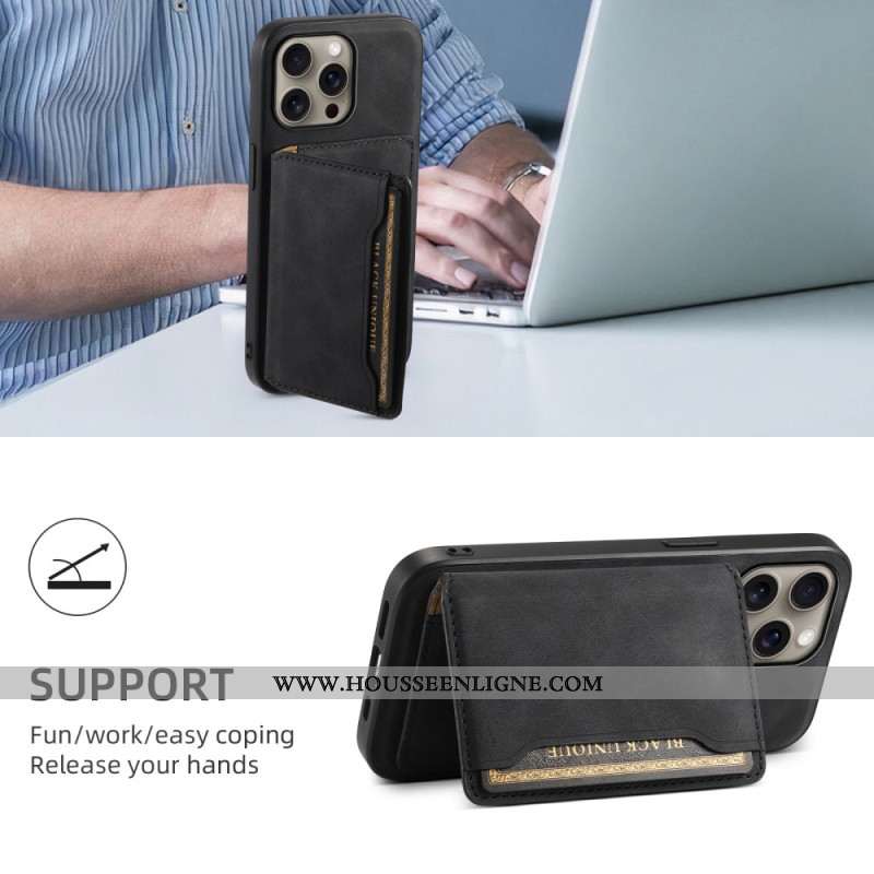 Coque iPhone 16 Pro Porte-Cartes Magnétique Détachable