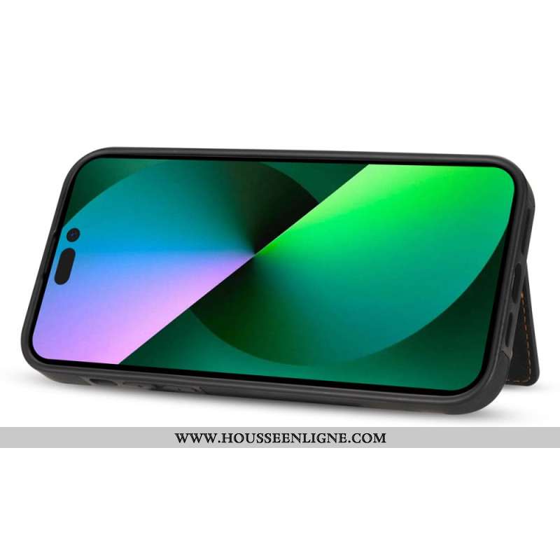 Coque iPhone 16 Pro Porte-Cartes Motif Géométrique