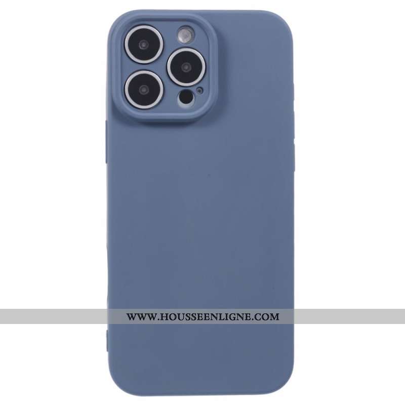 Coque iPhone 16 Pro Silicone avec Doublure en Fibre