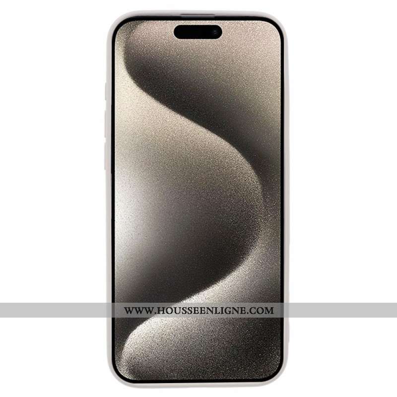 Coque iPhone 16 Pro Silicone avec Doublure en Fibre