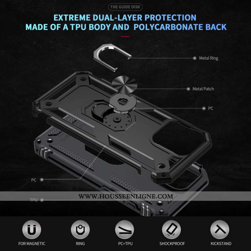 Coque iPhone 16 Pro Support et Compatibilité Support Voiture Magnétique