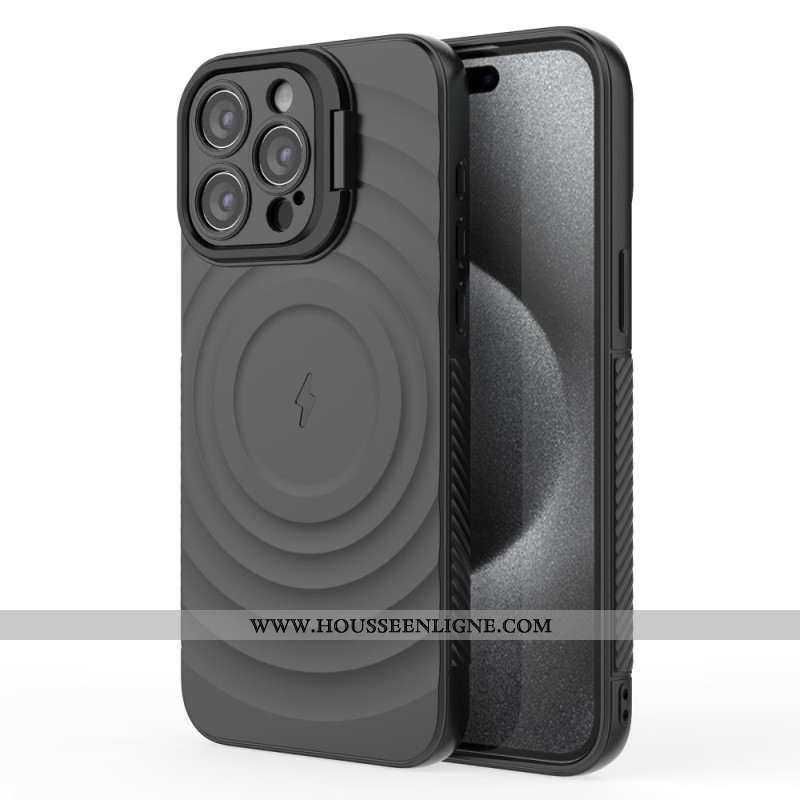 Coque iPhone 16 Pro Texture Ondulée Magnétique