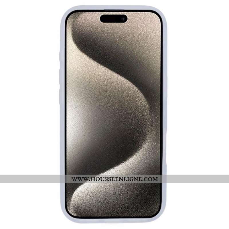 Coque iPhone 16 Pro Transparent avec Support de Rotation