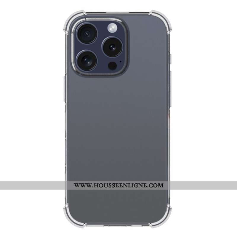 Coque iPhone 16 Pro Transparente Coins Renforcés Antidérapante