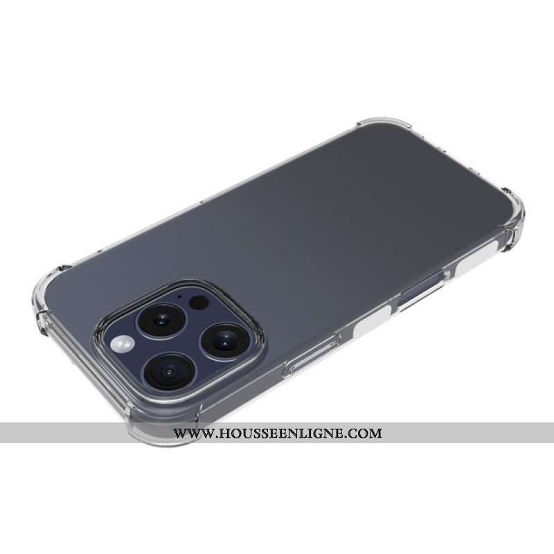 Coque iPhone 16 Pro Transparente Coins Renforcés Antidérapante