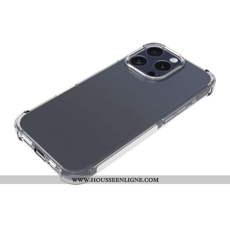 Coque iPhone 16 Pro Transparente Coins Renforcés Antidérapante