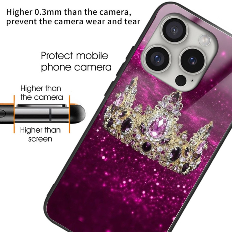 Coque iPhone 16 Pro Verre Trempé Couronne Royale