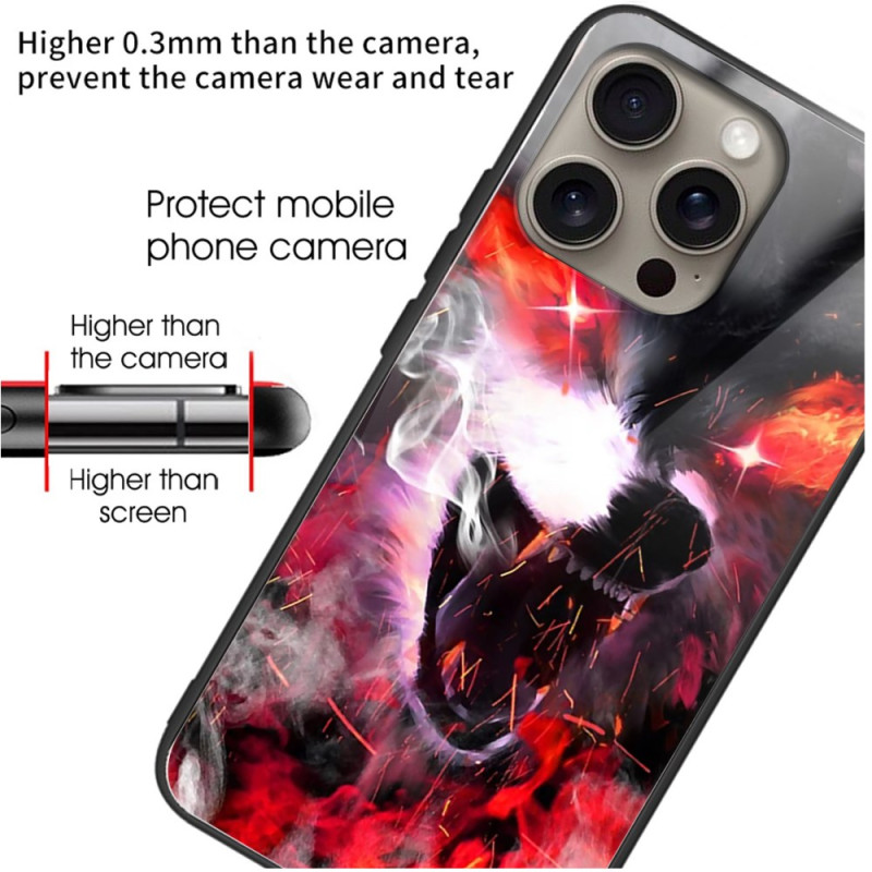 Coque iPhone 16 Pro Verre Trempé Loup Féroce